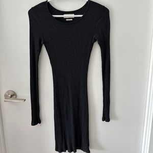 Dark Grey Stretchy Bodycon Aritzia Dress Size XS